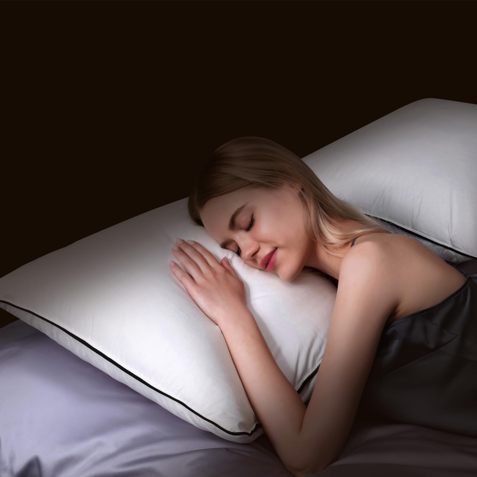 Natural Goose Down Pillows - White Down Pillow Queen Size