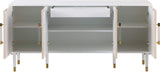 Furniture 315 Jive Collection Modern | Contemporary White Lacquer Sideboard/Buffet