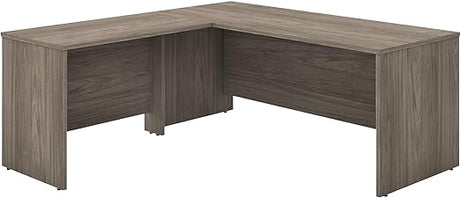 Studio C 72W x 30D L Shaped Desk with 42W Return in Storm Gray