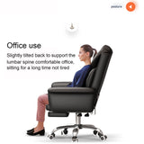 Office Chair, sedentary Comfortable Latex Cushion + 360 ° Rotation + footrest, liftable