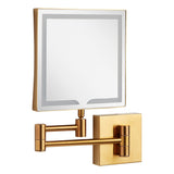 Norabel Modern Square Framed Bathroom Wall Mirror with Light 7-7/8" x 12-7/16"