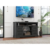 Fireplace TV Stand for TVs up to 65", Entertainment Center with 23" Electric Fireplace,