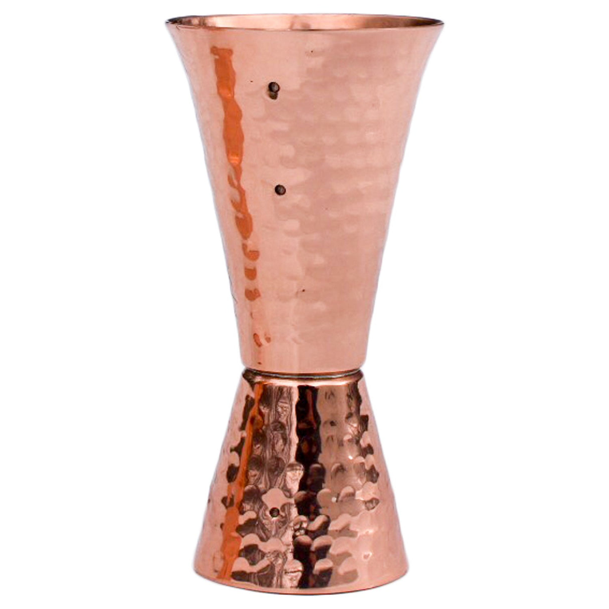 Hammered Copper Cocktail Shaker Set with Jigger, 30 Ounce Cup, 18 Ounce Cup