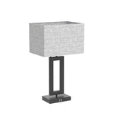 22’’ Tall Set of 2 Touch Control Table Lamp w. 2 USB Ports, 3-Way Dimmable Modern