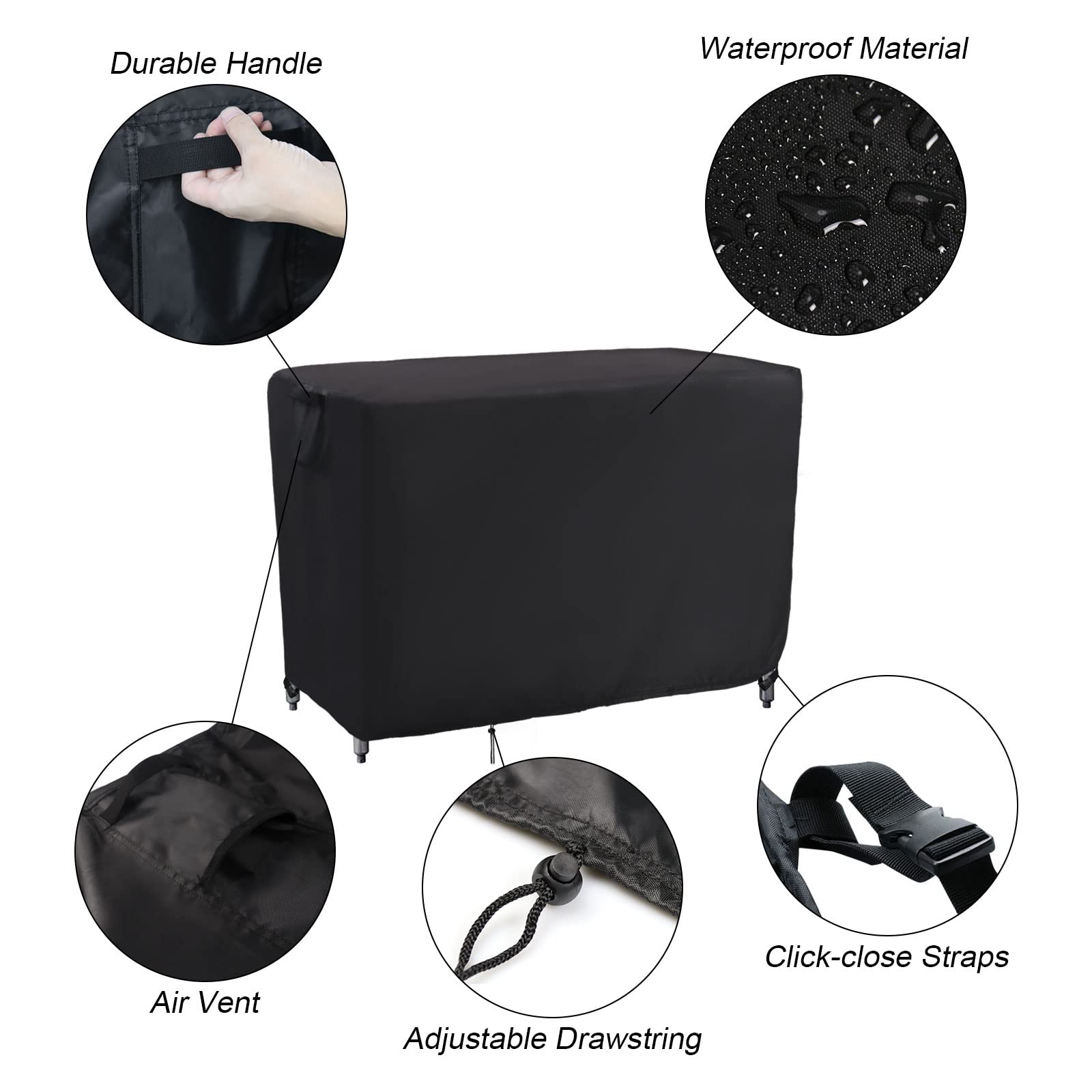 Outdoor Prep Table Cover, Waterproof Stainless Steel Table Cover Metal Table