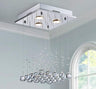 3-Lights Modern Chandelier K9 Crystal Chandelier Light Fixture