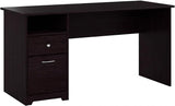 Cabot Desks for Home Office with Storage and Chrome Hardware, Elegant Computer