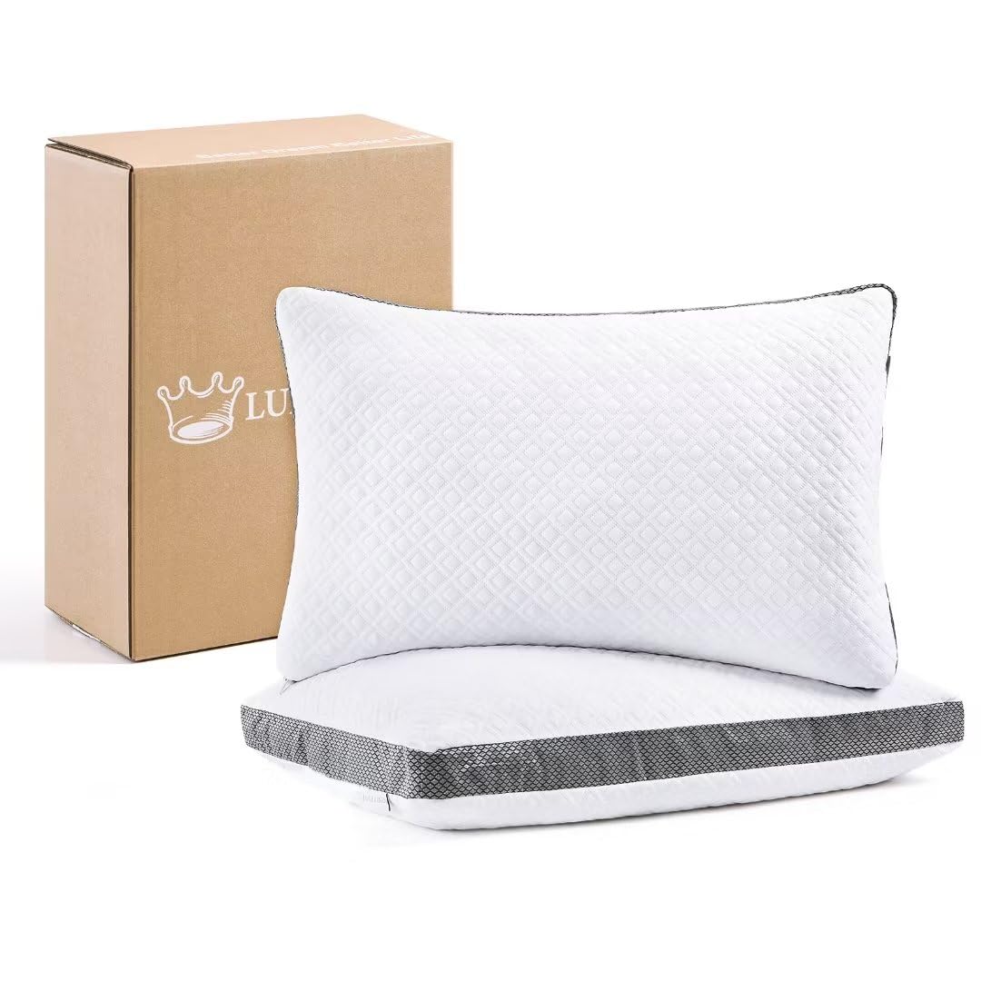 Pillows Queen Size Set of 2, Shredded Memory Foam Pillows
