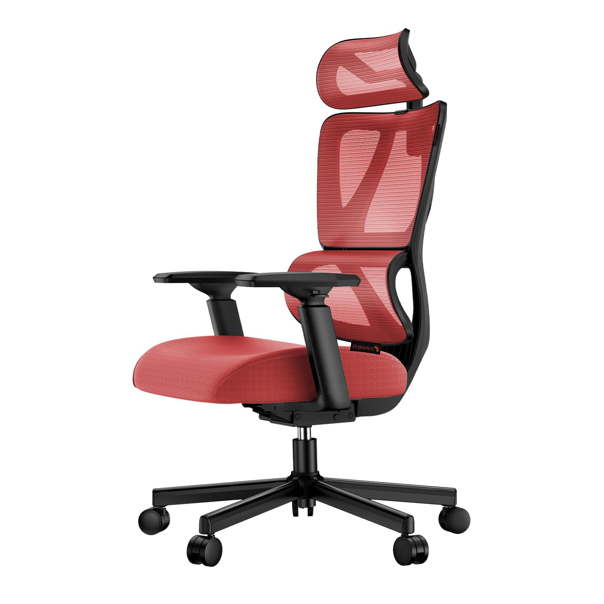 Ergonomic Office Chair with 30% Thicker Saddle Shaped Spring Cushion, Adaptive