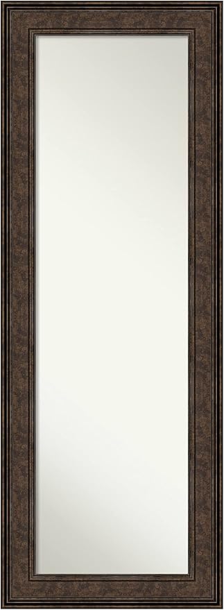 Door Wall Mirror, Full Length Mirror (55.5 x 21.5 in.), Ballroom Bronze Full Body Mirror and