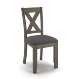 Caitbrook Rustic 7 Piece Dining Set, Include Table and 6 Chairs, Gray