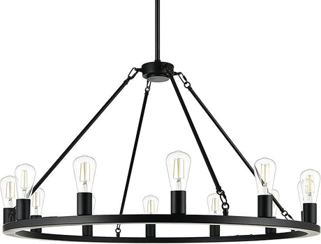 Sonoro Black Chandelier Dining Room Light Fixture Large Wagon Wheel Chandelier Rustic