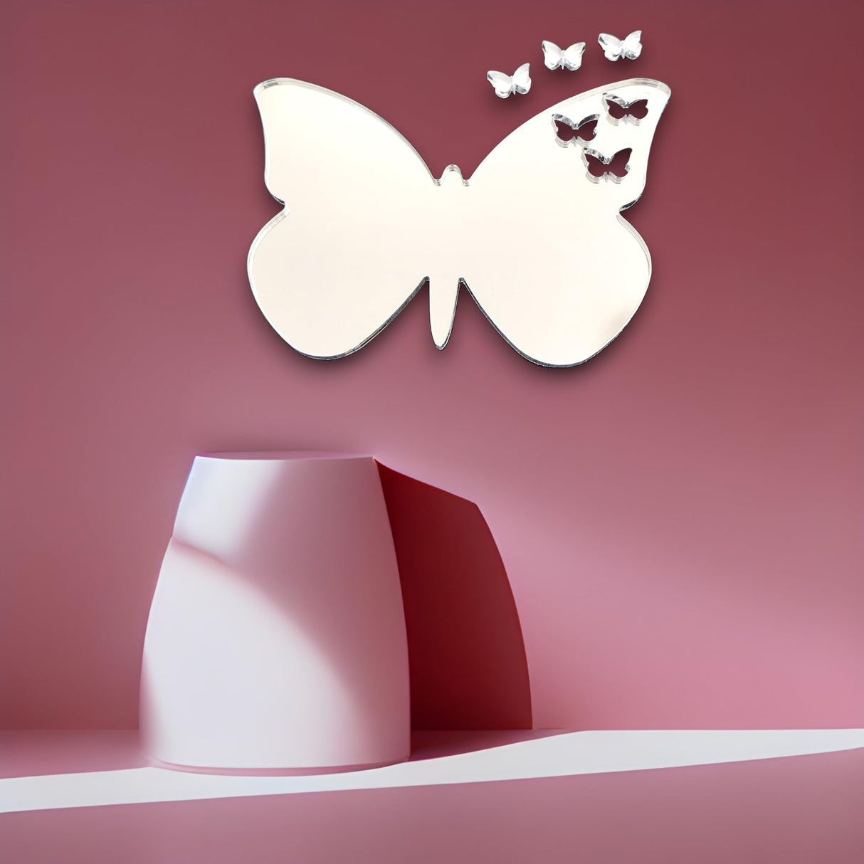 Out of Butterfly Mirror – 45cm x 31cm & 3 Mini's