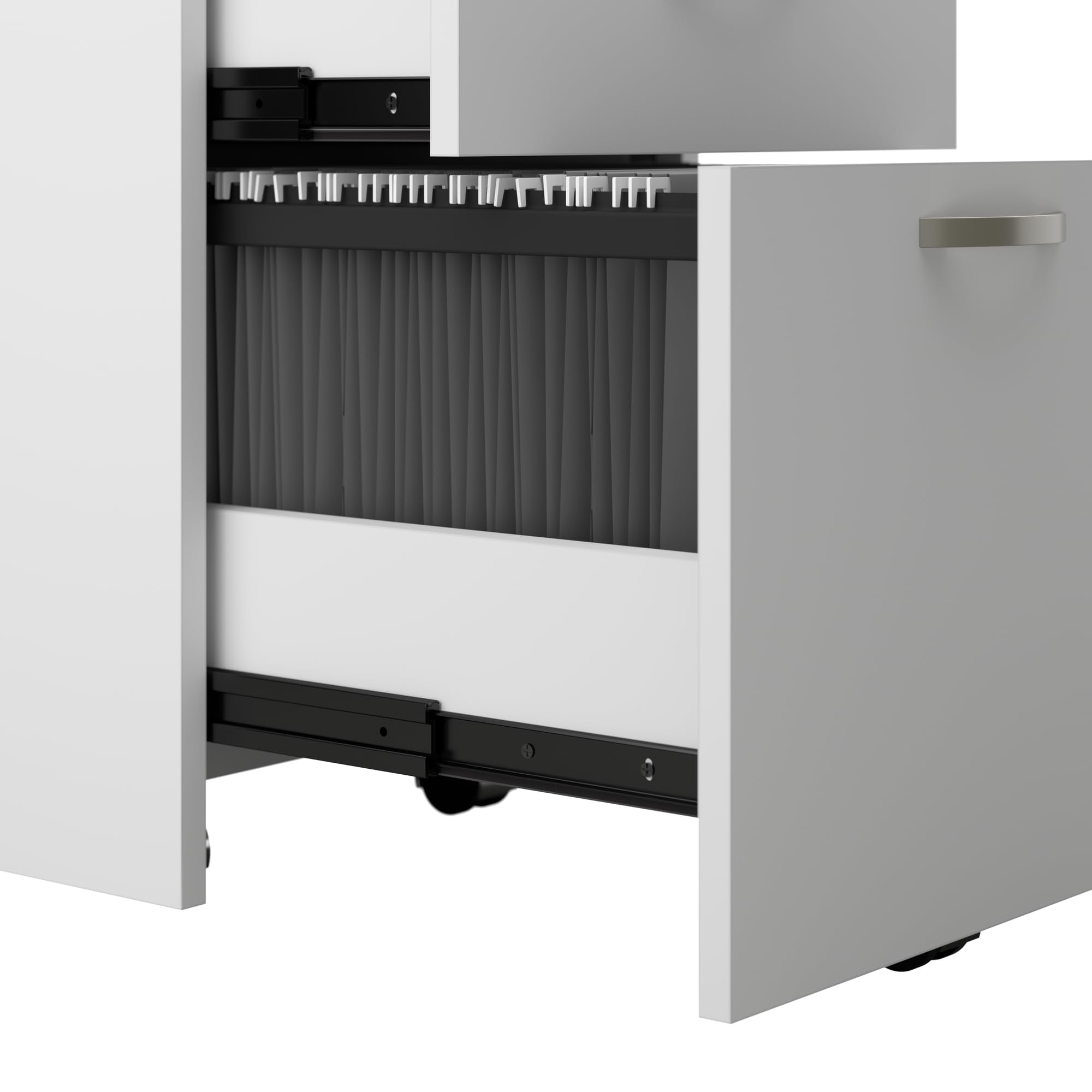VersaCube L-Shaped Modular Office Workstation with Storage & Privacy Panels