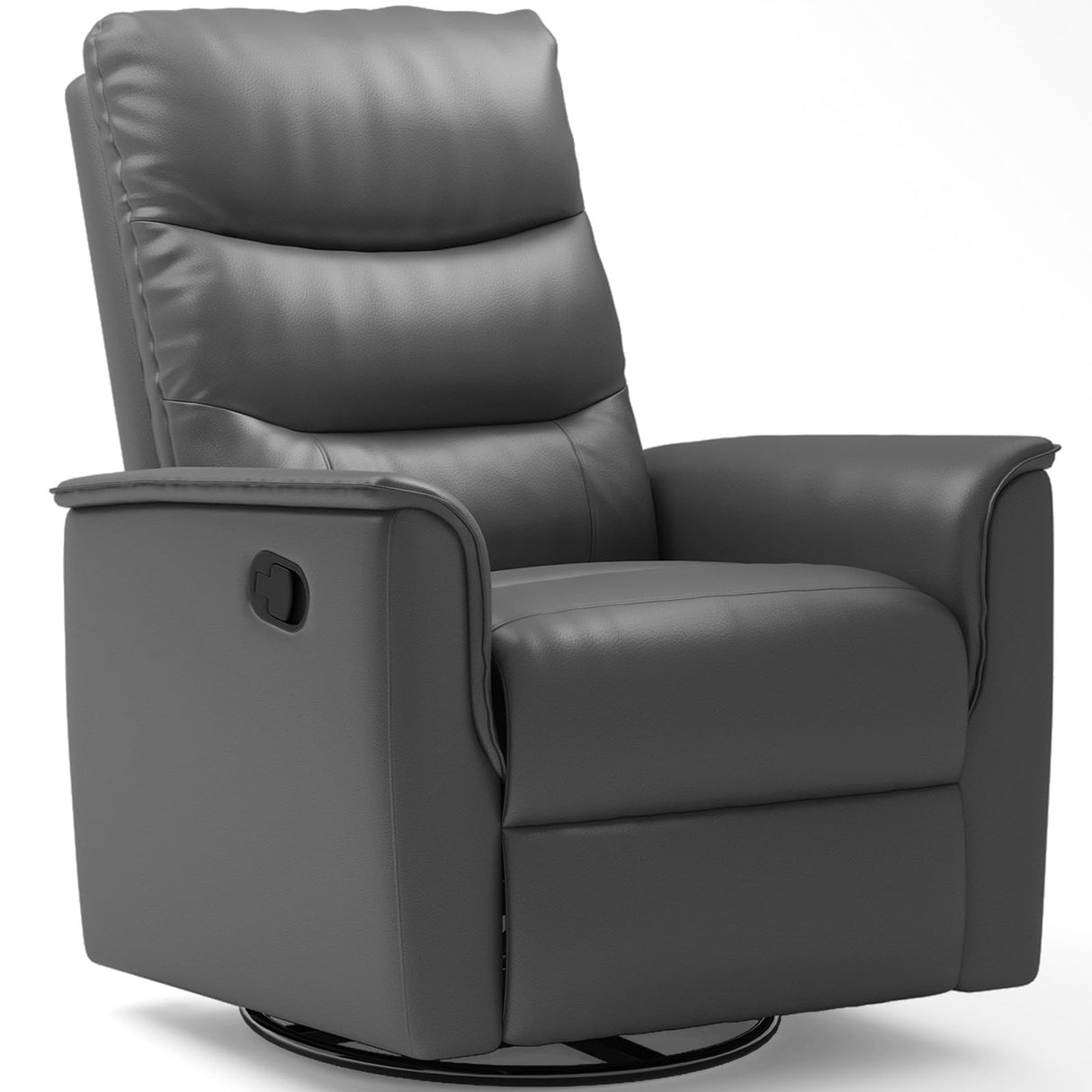 Swivel Rocker Recliner Chair with Adjustable Backrest and Footrest