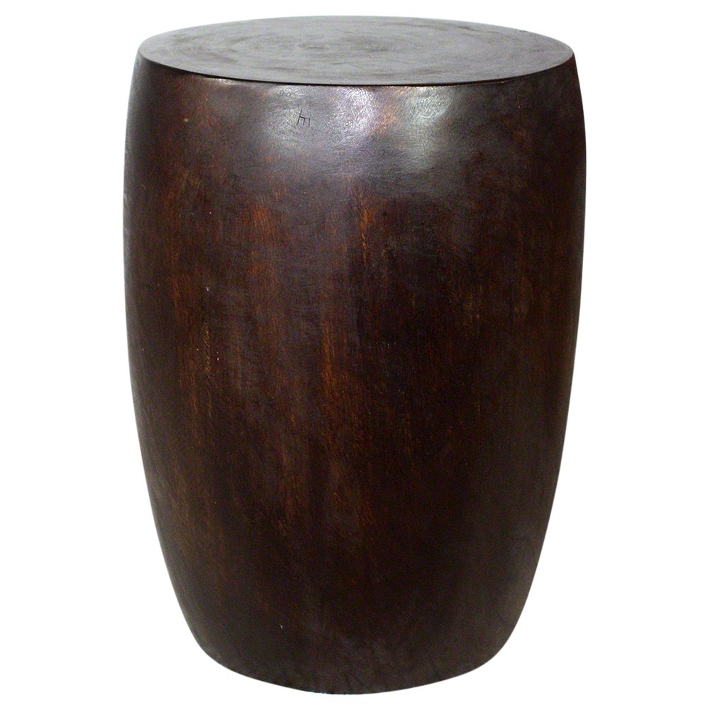Merlot 14 in D Top x 15 in D x 20 in H Acacia Wood Dark Walnut Oil Fin