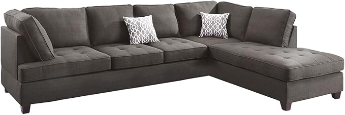 PDEX-F6989 2-Pcs Sectional Sofa, Blue