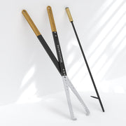Heavy Duty Fire Tong and Fire Poker Set with Wood Insulation Handle Fireplace