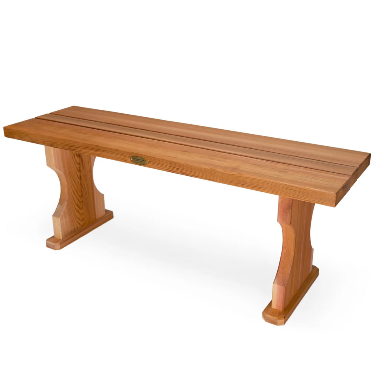 BB45 Cedar Backless Bench | 4ft Wood Bench Indoor & Outdoor | Handcrafted