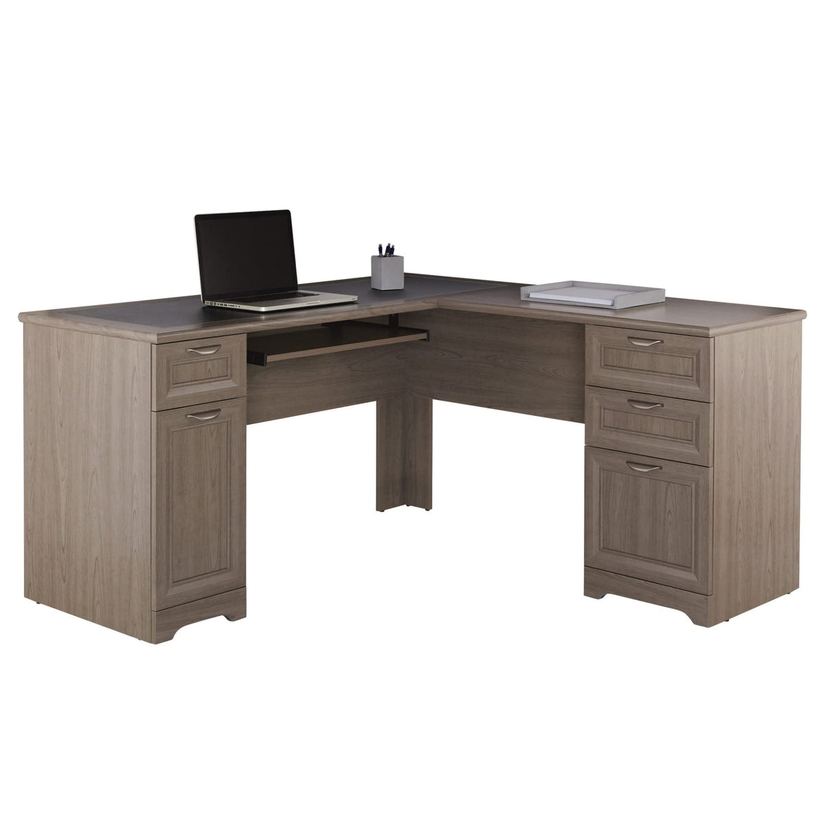 Magellan 59"W L-Shape Corner Computer Desk, Gray