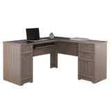Magellan 59"W L-Shape Corner Computer Desk, Gray