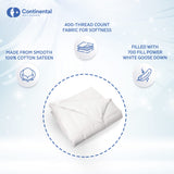 Serenity 700 Fill Power White Goose Down European Comforter - Hypoallergenic Fluffy, Lightweight Blanket Bedding - Made in The USA - King Size 102 x 86 Inches (Summer Weight, King)