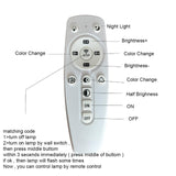 Modern LED Ceiling Light Fixture - 40W Flush Mount Chandelier