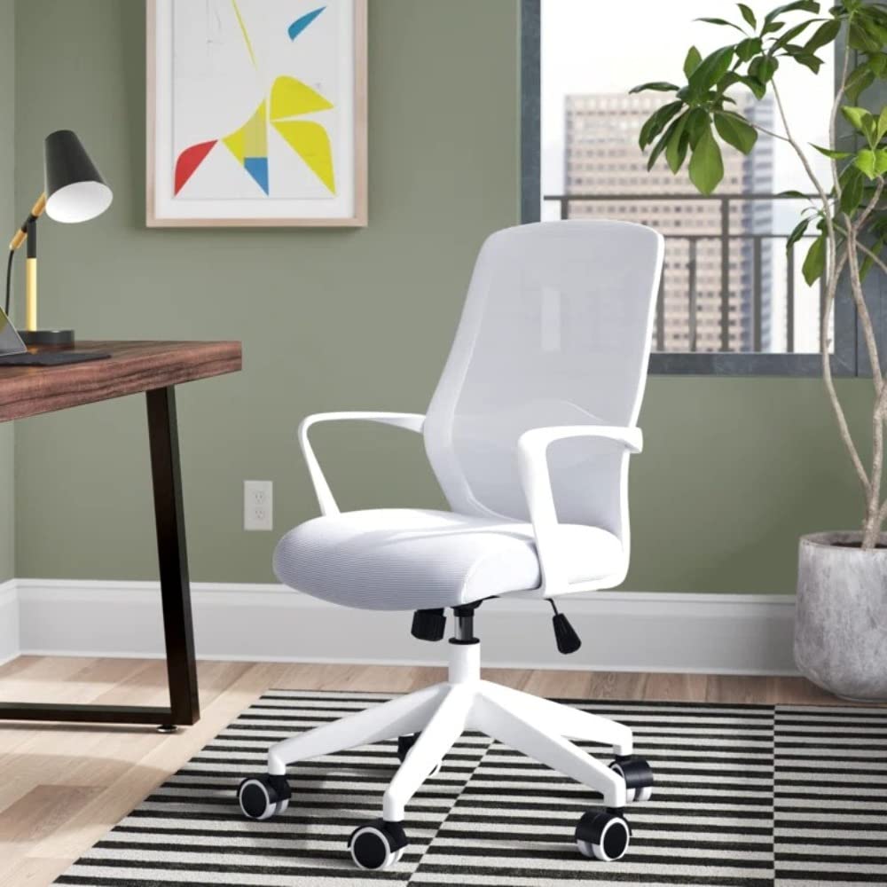 Comfy Task Chair | Relaxing Ergonomic Vanity Desk Students Comfortable Lumbar