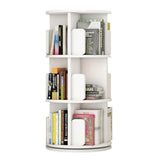 Bookshelf Tall Bookcase 5 Tier Bookcase 360° Rotating Bookshelf Storage Shelf Multi-Layer Bookshelves with Safety Bezel Kids Bookshelf Perfect Display