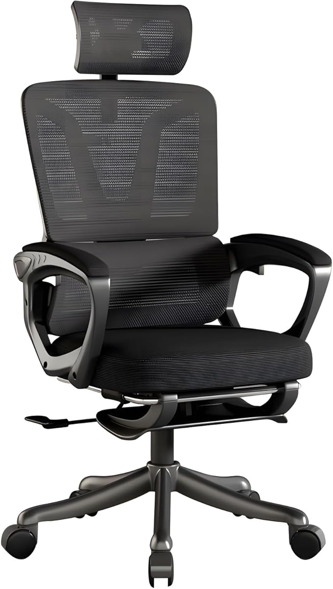 Home Office Chair,Mesh Ergonomic Office Chair-Ergonomic Office Chair with Foot Rest