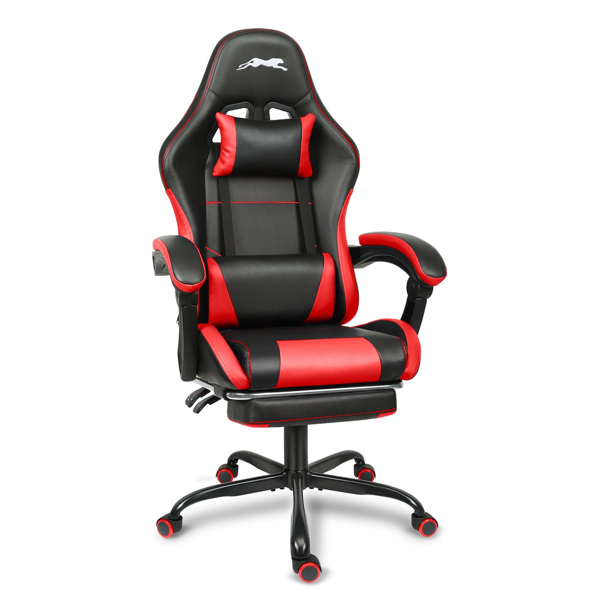 Gaming Chair with Footrest, Height Adjustable Game Chair with Lumbar Support, Video