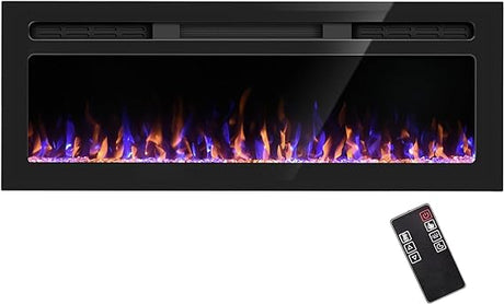 Wall Recessed and Wall Mounted Fireplace Heater