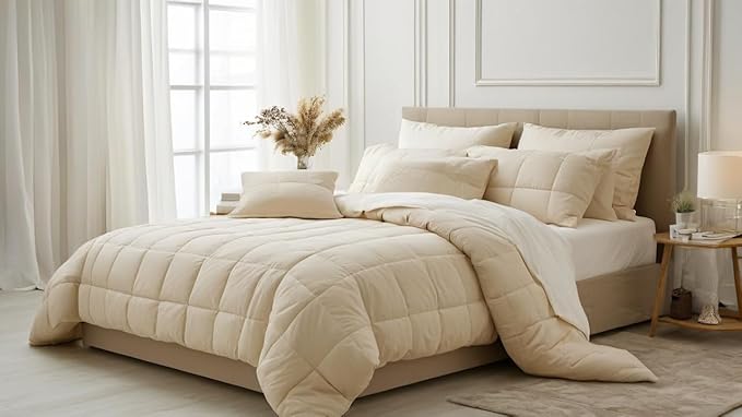 Premium Oversized Queen 100"x 100" Comforter, Parrot Green, All Seasons Pima Cotton 1Pc Comforter