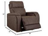 Rowlett Power Recliner, Brown