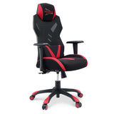 Ergonomic Mesh Gaming Chair with Lumbar Support - Black & Red