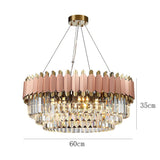 Modern Crystal Chandelier Dining Room Gold Chandeliers ③-Tier Large K9 Crystal