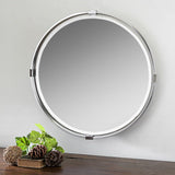 29.5 inch Round Mirror - 29.5 inches wide by 2 inches deep