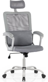 Office Chair, Ergonomic Mesh Home Office Computer Chair with Lumbar Support/Adjustable Headrest/Armrest and Wheels/Mesh High Back