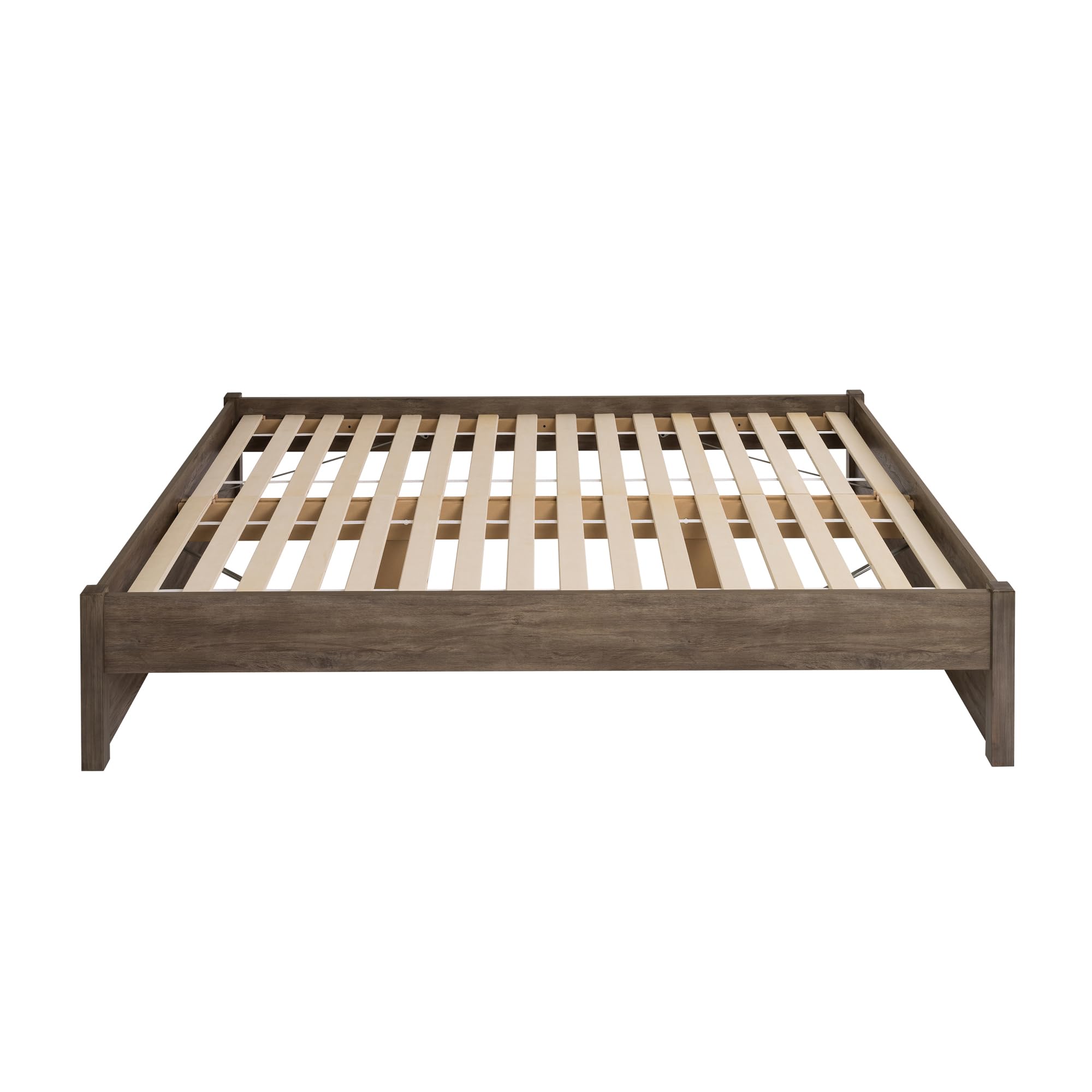 Select Queen 4-Post Raised Platform Bed with Under Bed Storage Space