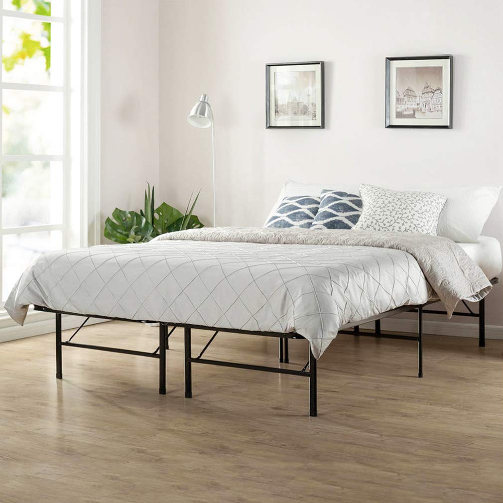 Bed Frame Queen Metal Platform Bed Frame 14 Inch High Mattress Foundation Queen