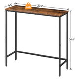 2 Pack 29.5" Narrow Console Table, Small Entryway Table, Thin Sofa Table,