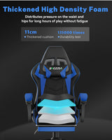 Gaming Chair with Footrest - Ergonomic High Back Reclining Computer Chair