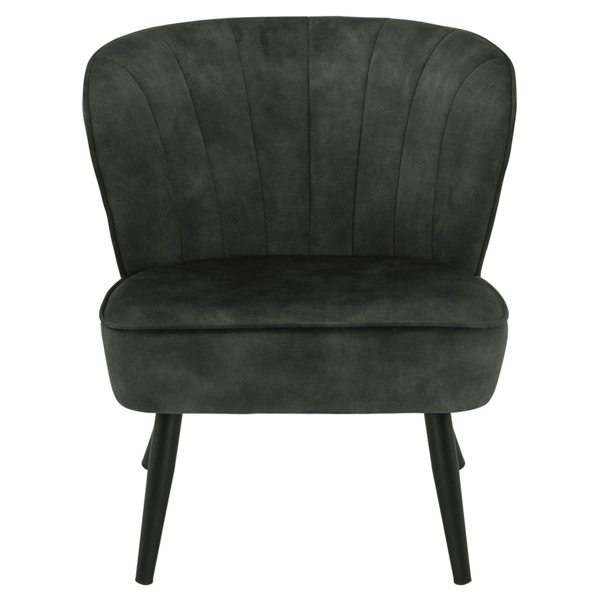 Living Room Chair Armless Slipper Accent Chair Sofa Chair Reading Chair Upholstered Velvet Fabric for Bedroom Green