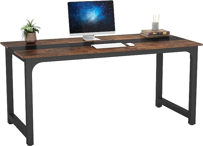 Large Office Desk Computer Table Study Writing Desk Workstation for Home Office