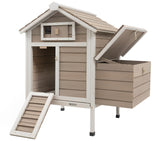 40" Chicken Run Outdoor Wooden Chicken Coop Hen House Poultry Cage