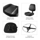 Drafting Chair with Wheels and Footrest - Heavy Duty Tall Office Stool