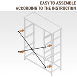 9-Drawer Fabric Dresser: Versatile Storage Organizer with Steel Frame & Wooden