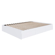 White Full Size 3-Drawer Storage Bed,