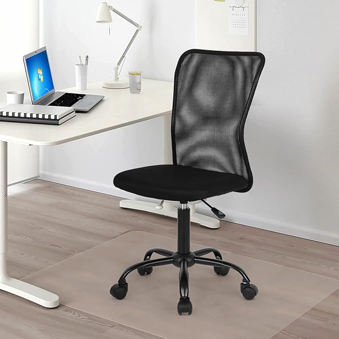 Mesh Office Chair Armless Task Chair Mid Back Ergonomic Computer Desk Chair