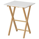 Folding TV Tray Table, Side Table for Small Space, Portable Snack Tables